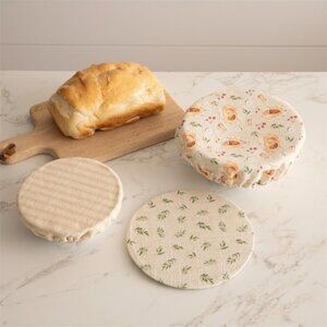 Cloth Bowl Covers, Sourdough- Set of 3- Reusable! Small, Medium and Large Save $